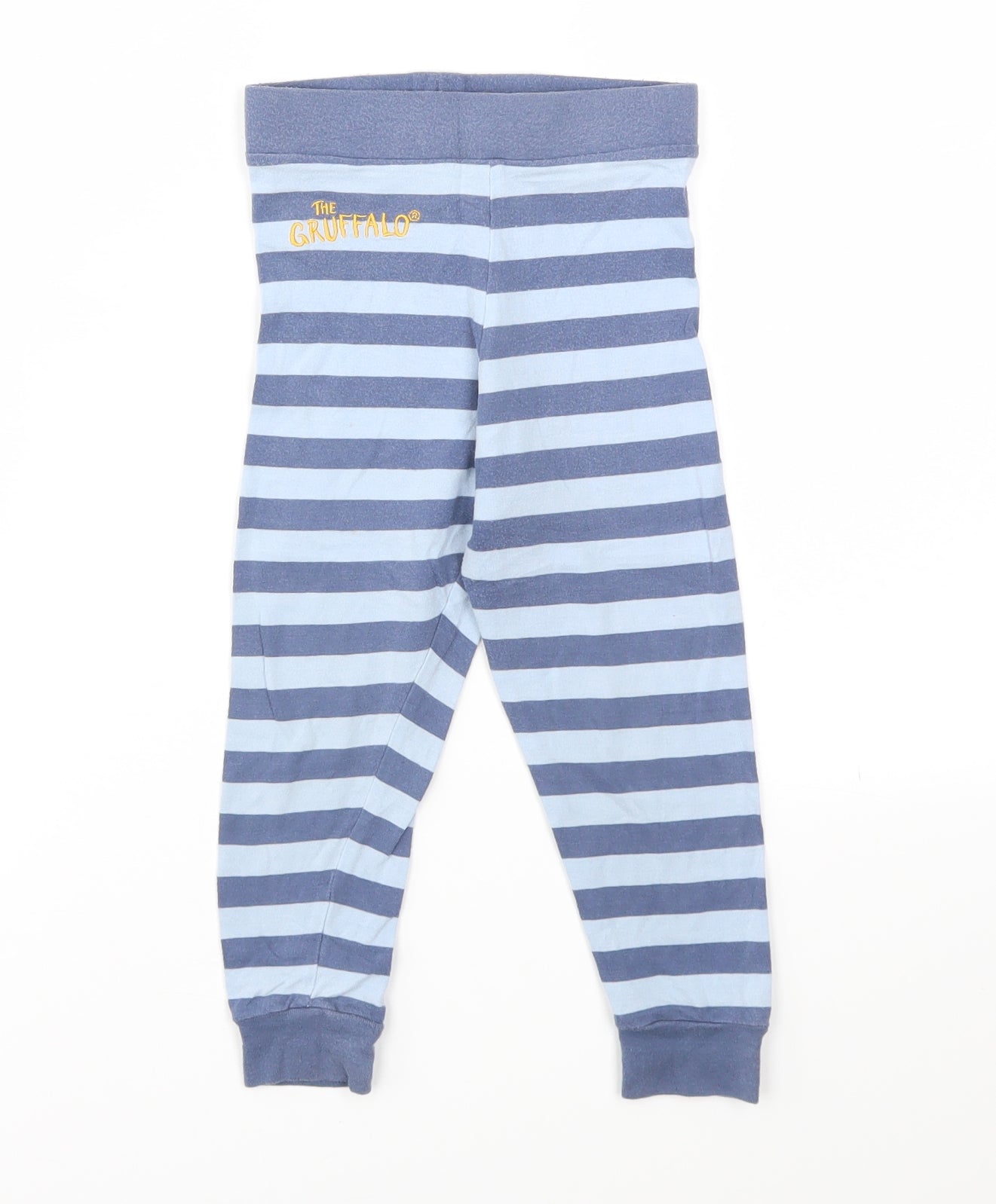 M&S Boys Multicoloured Striped  Jogger Trousers Size 2-3 Years