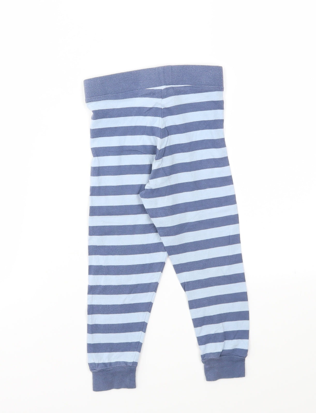 M&S Boys Multicoloured Striped  Jogger Trousers Size 2-3 Years