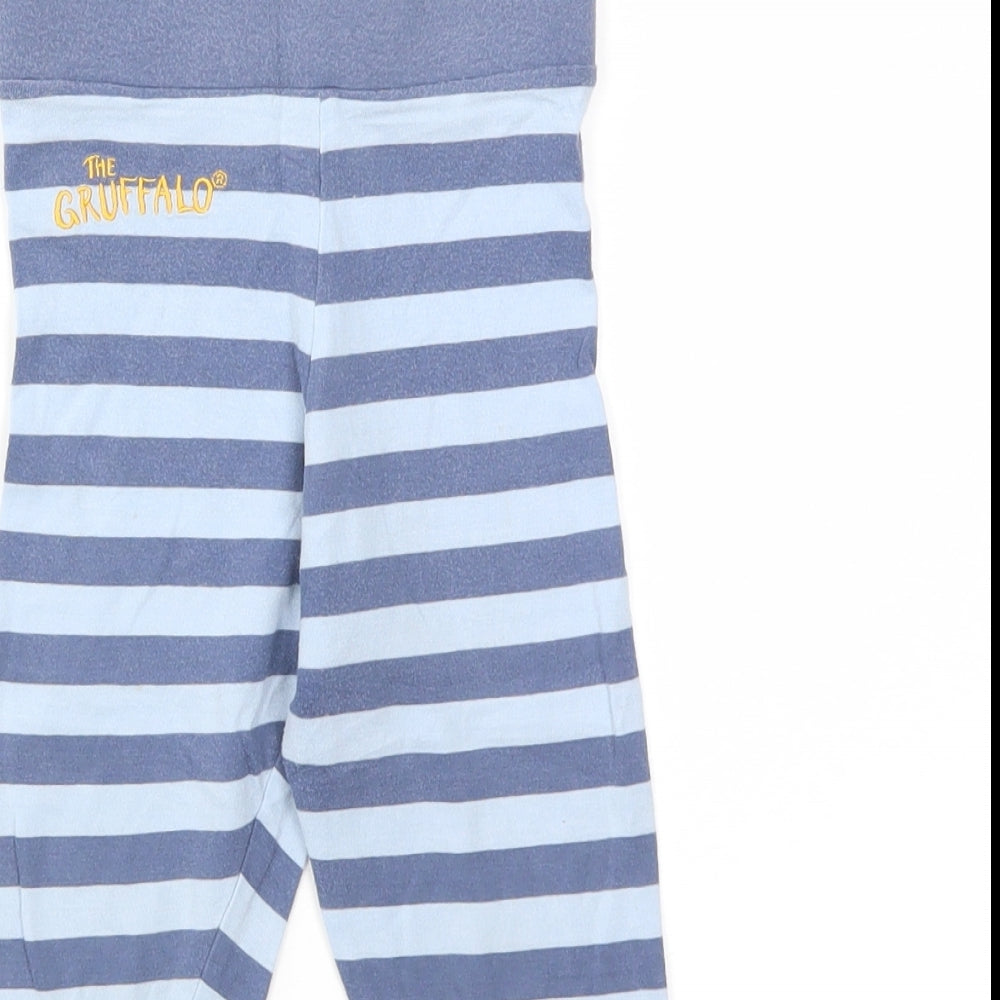 M&S Boys Multicoloured Striped  Jogger Trousers Size 2-3 Years