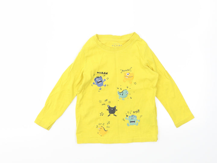 basic needs Boys Yellow   Basic T-Shirt Size 2 Years
