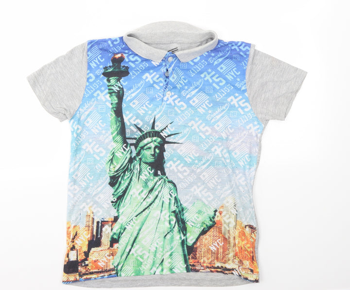 Rebel Boys Multicoloured   Basic T-Shirt Size 11-12 Years