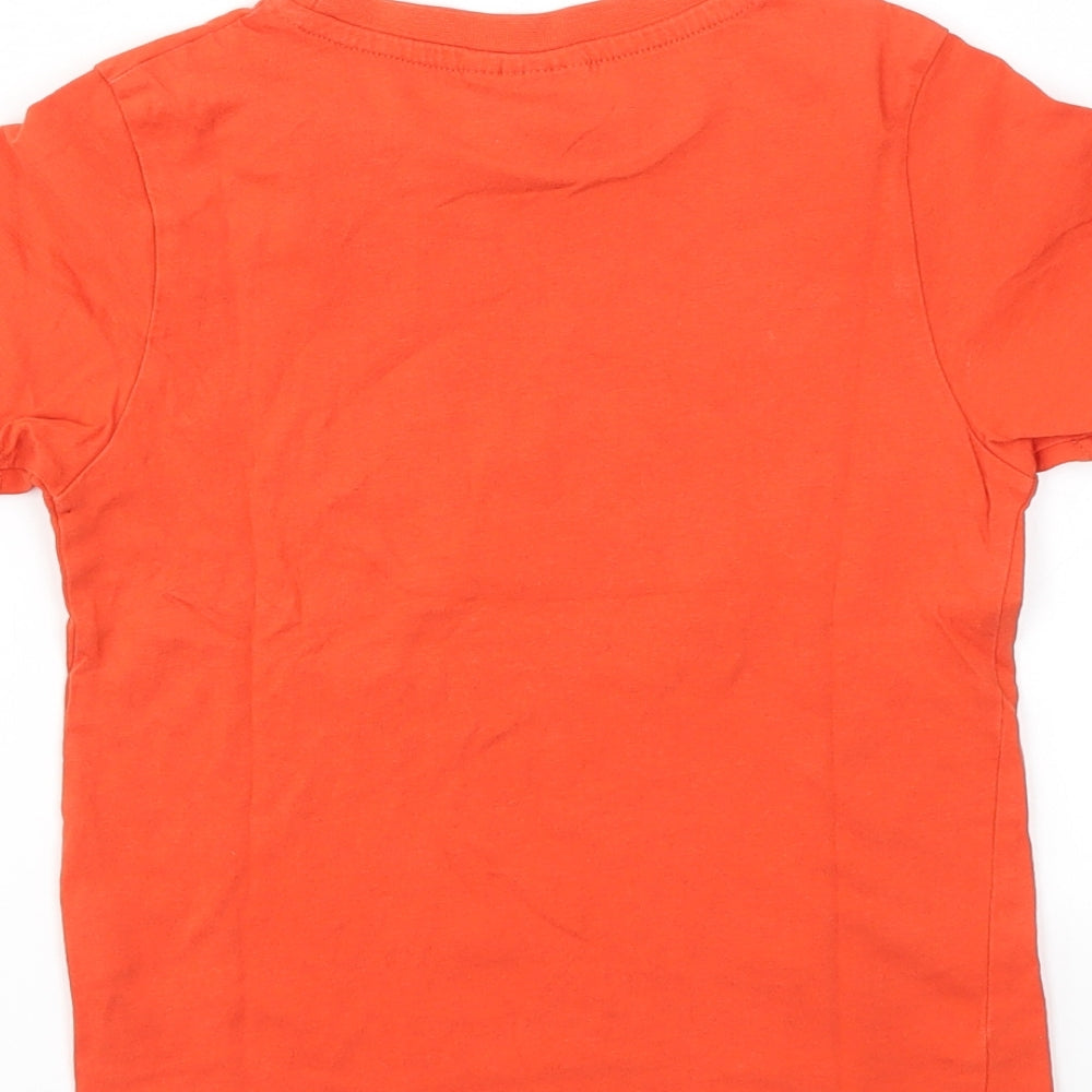 SEVEN LEMONS Boys Red   Basic T-Shirt Size 5-6 Years