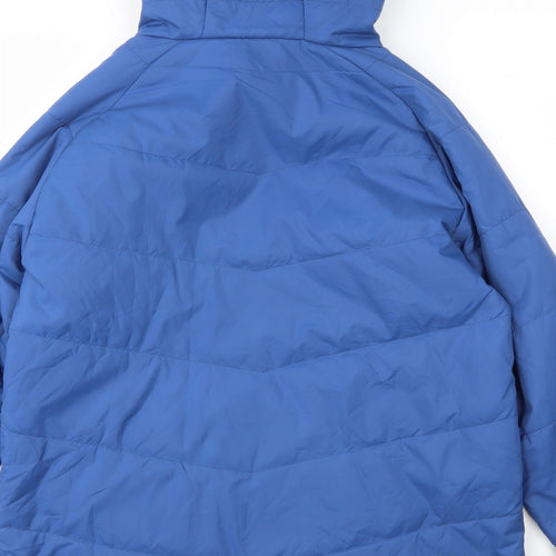 Crane Womens Blue   Jacket Coat Size M