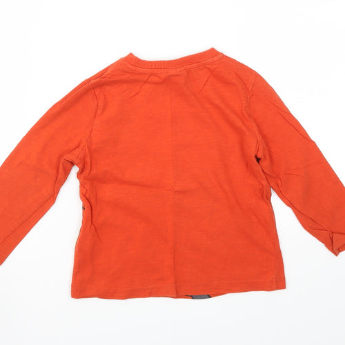 Disney Boys Red Animal Print  Basic T-Shirt Size 3-4 Years
