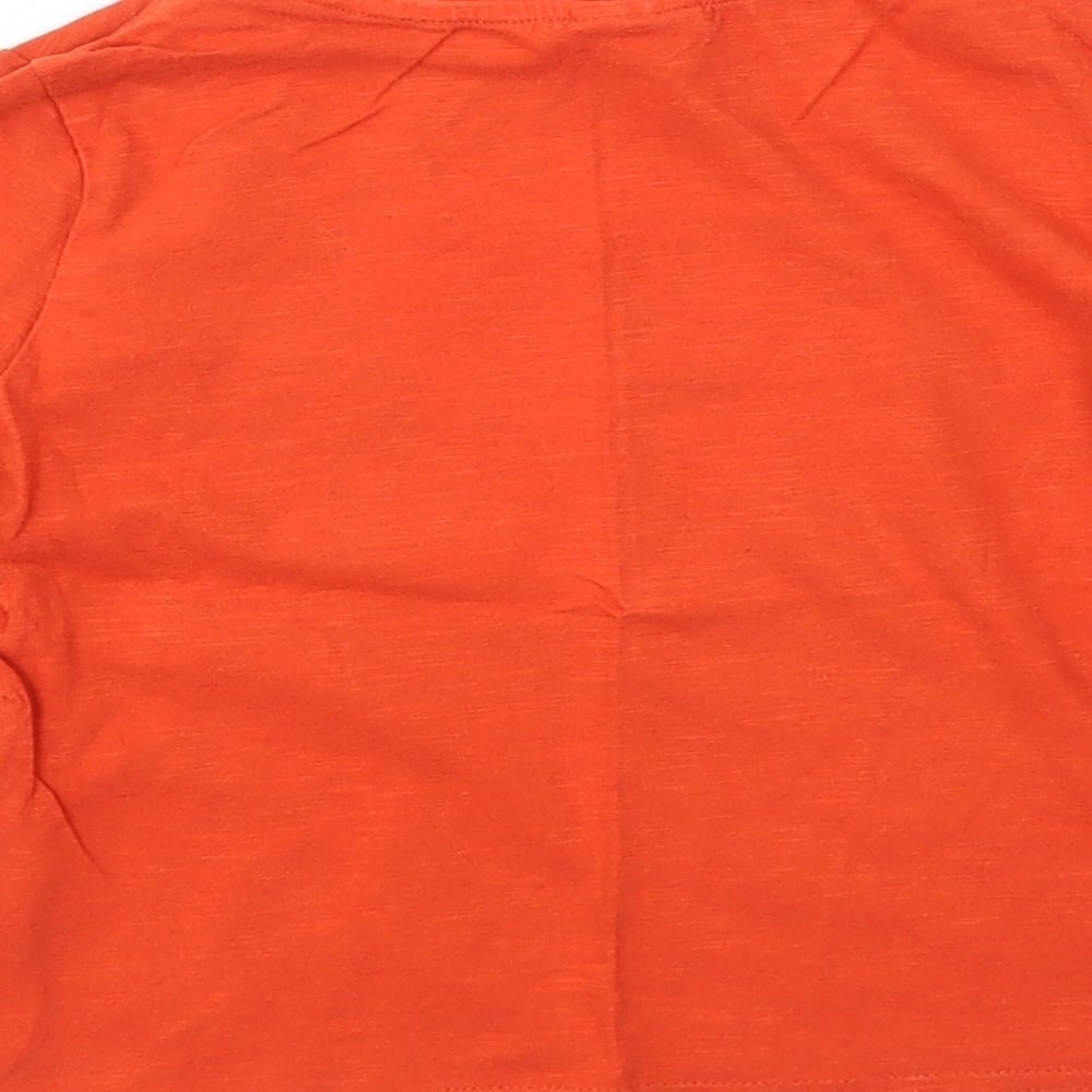 Disney Boys Red Animal Print  Basic T-Shirt Size 3-4 Years