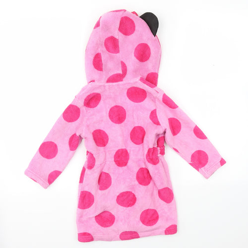 MINI MOUSE Girls Pink Animal Print  Cami Gown Size 18-24 Months