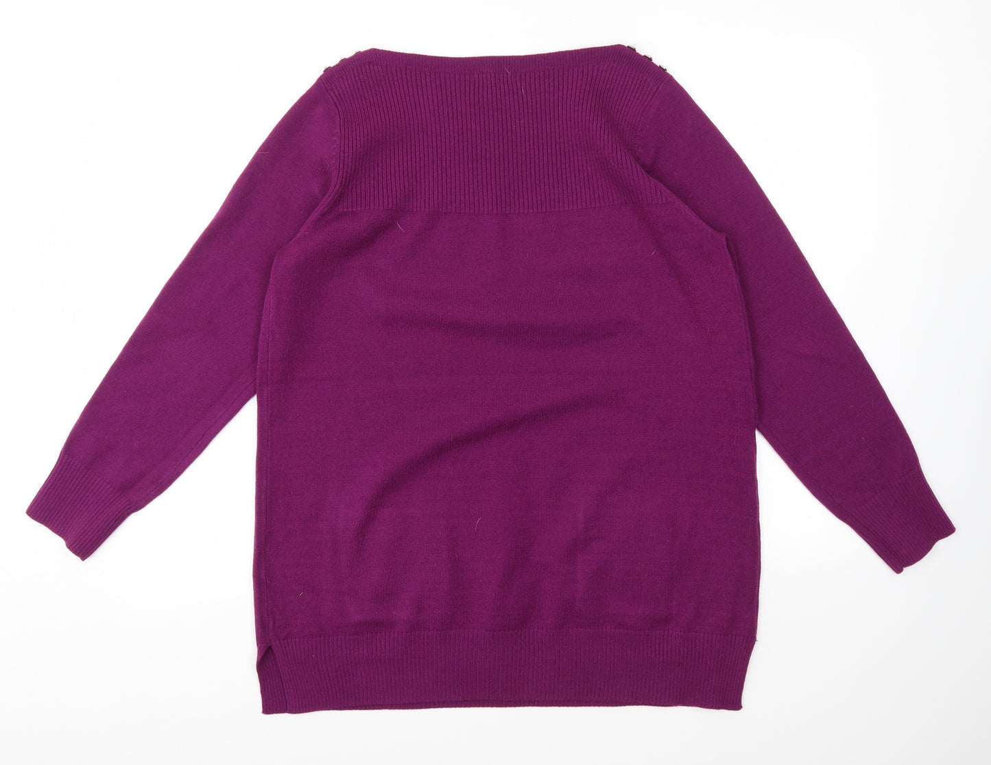 M&Co Womens Purple   Pullover Jumper Size 16
