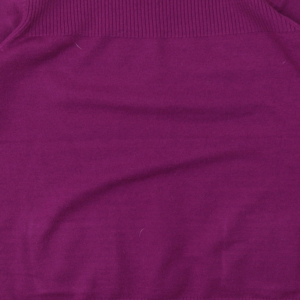 M&Co Womens Purple   Pullover Jumper Size 16