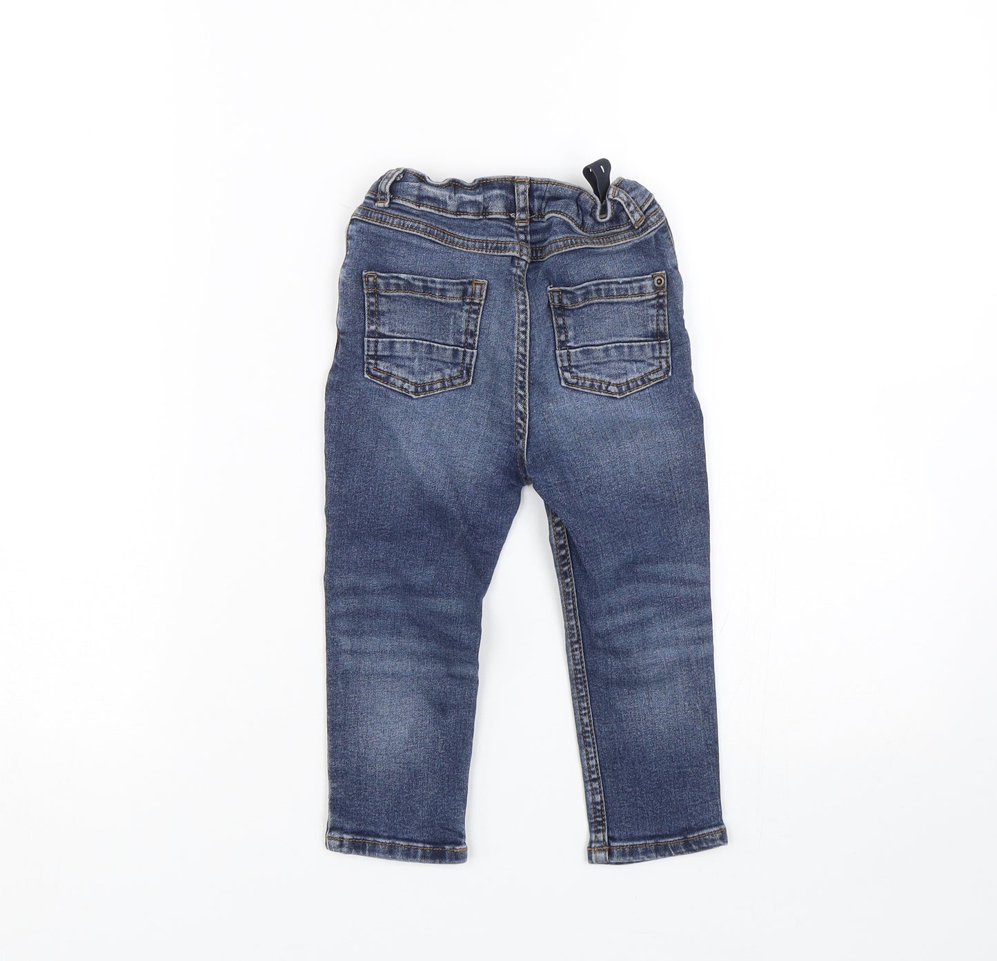 River Island Boys Blue  Denim Capri Jeans Size 18-24 Months