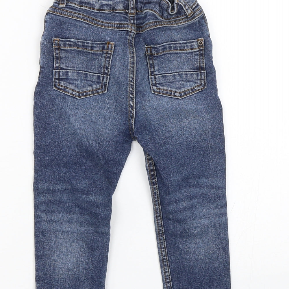 River Island Boys Blue  Denim Capri Jeans Size 18-24 Months