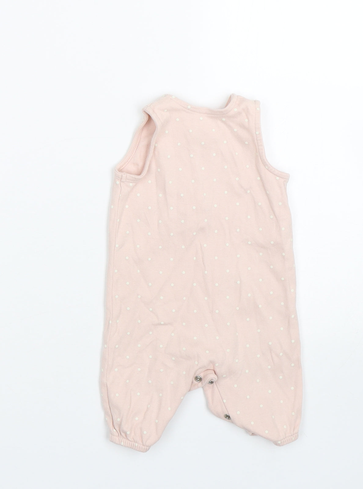 George Girls Pink Polka Dot  Babygrow One-Piece Size 0-3 Months  - Tatty Teddy