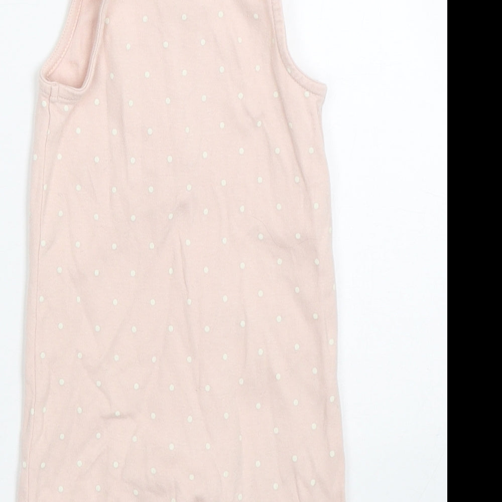 George Girls Pink Polka Dot  Babygrow One-Piece Size 0-3 Months  - Tatty Teddy
