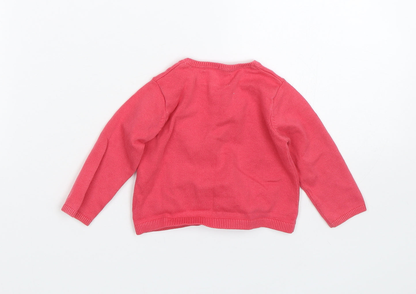 Zara Girls Pink   Cardigan Jumper Size 6-9 Months