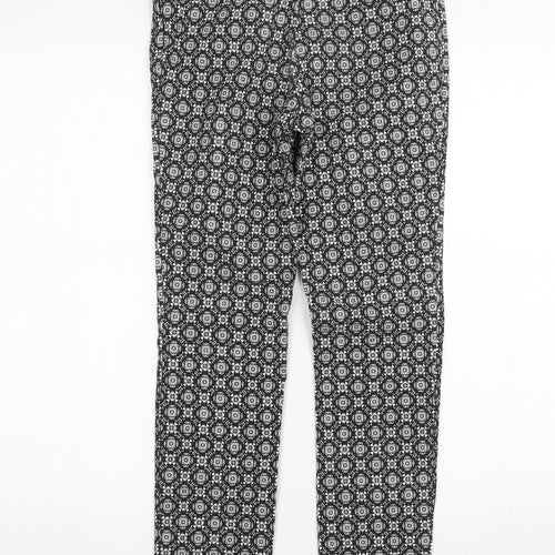 Atmosphere Womens Black Paisley  Capri Trousers Size 8 L27 in