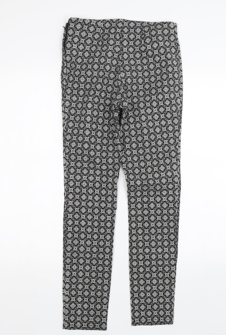 Atmosphere Womens Black Paisley Capri Trousers Size 8 L27 in