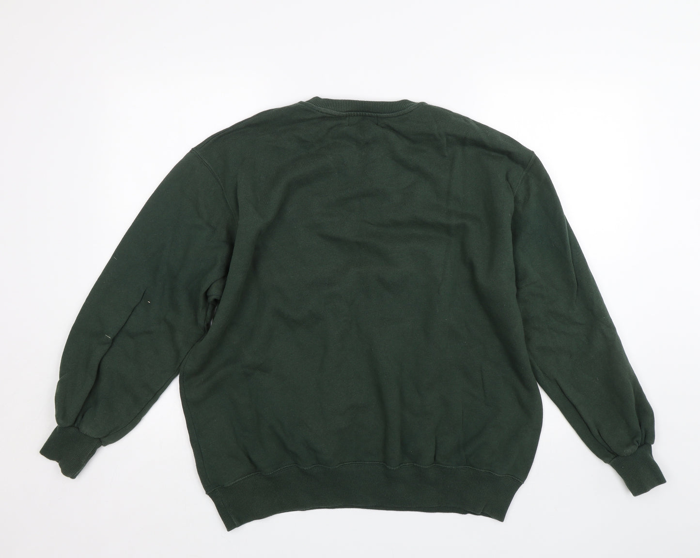 Pull & bear Mens Green   Pullover Sweatshirt Size L
