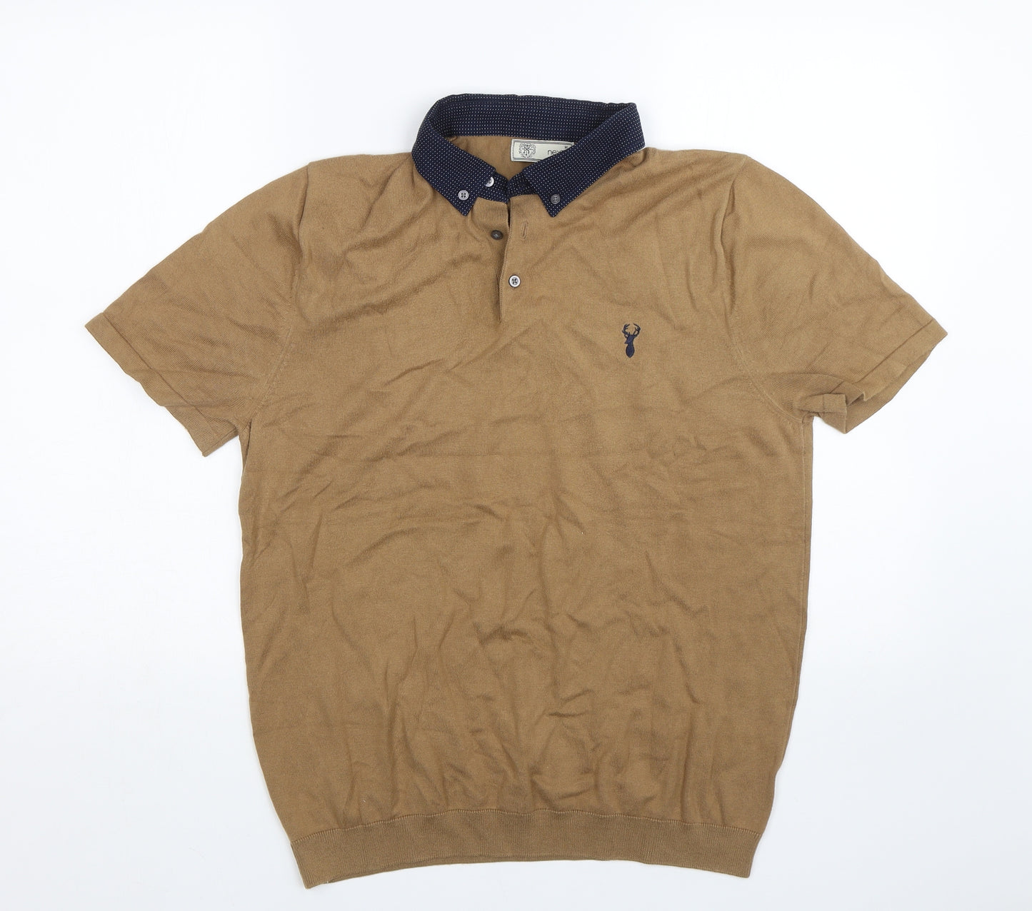 NEXT Mens Brown    Polo Size M
