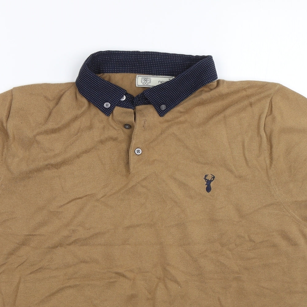 NEXT Mens Brown    Polo Size M