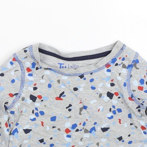 TU Boys Grey Spotted   Pyjama Top Size 3-4 Years