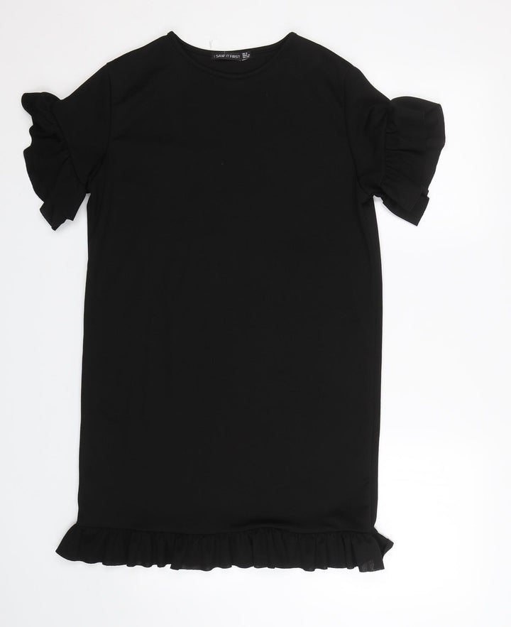 I SAW IT FIRST Womens Black   T-Shirt Dress  Size 8