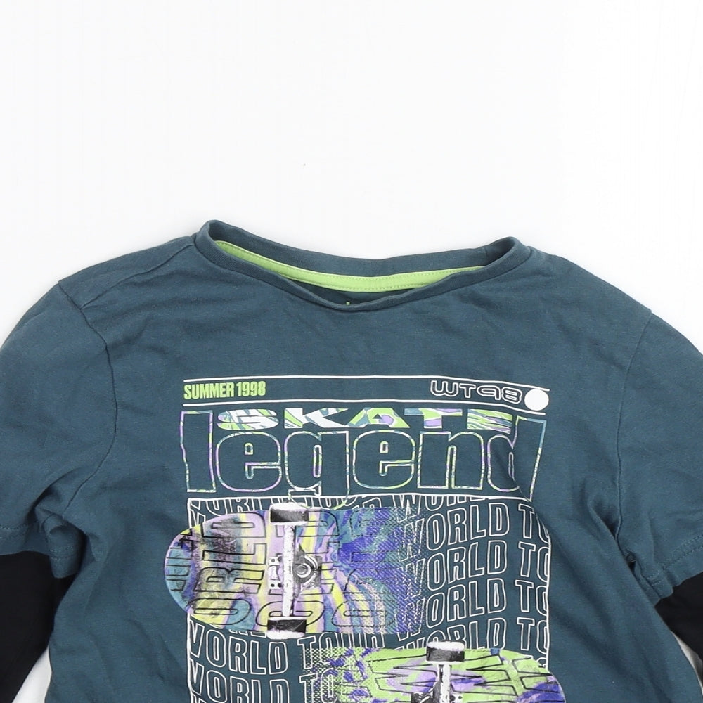 F&F Boys Blue   Basic T-Shirt Size 5-6 Years