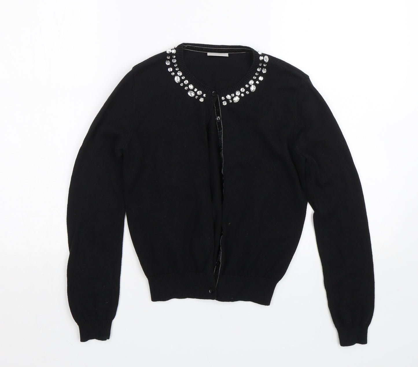 NEXT Girls Black   Cardigan Jumper Size 10-11 Years