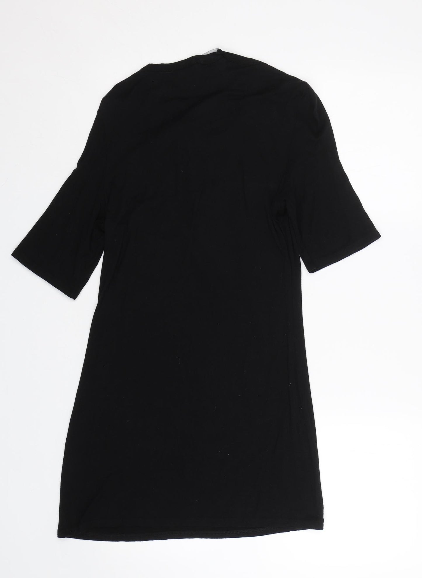 PRETTYLITTLETHING Womens Black   T-Shirt Dress  Size S