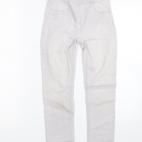 H&M Girls Grey  Denim Jegging Jeans Size 9-10 Years