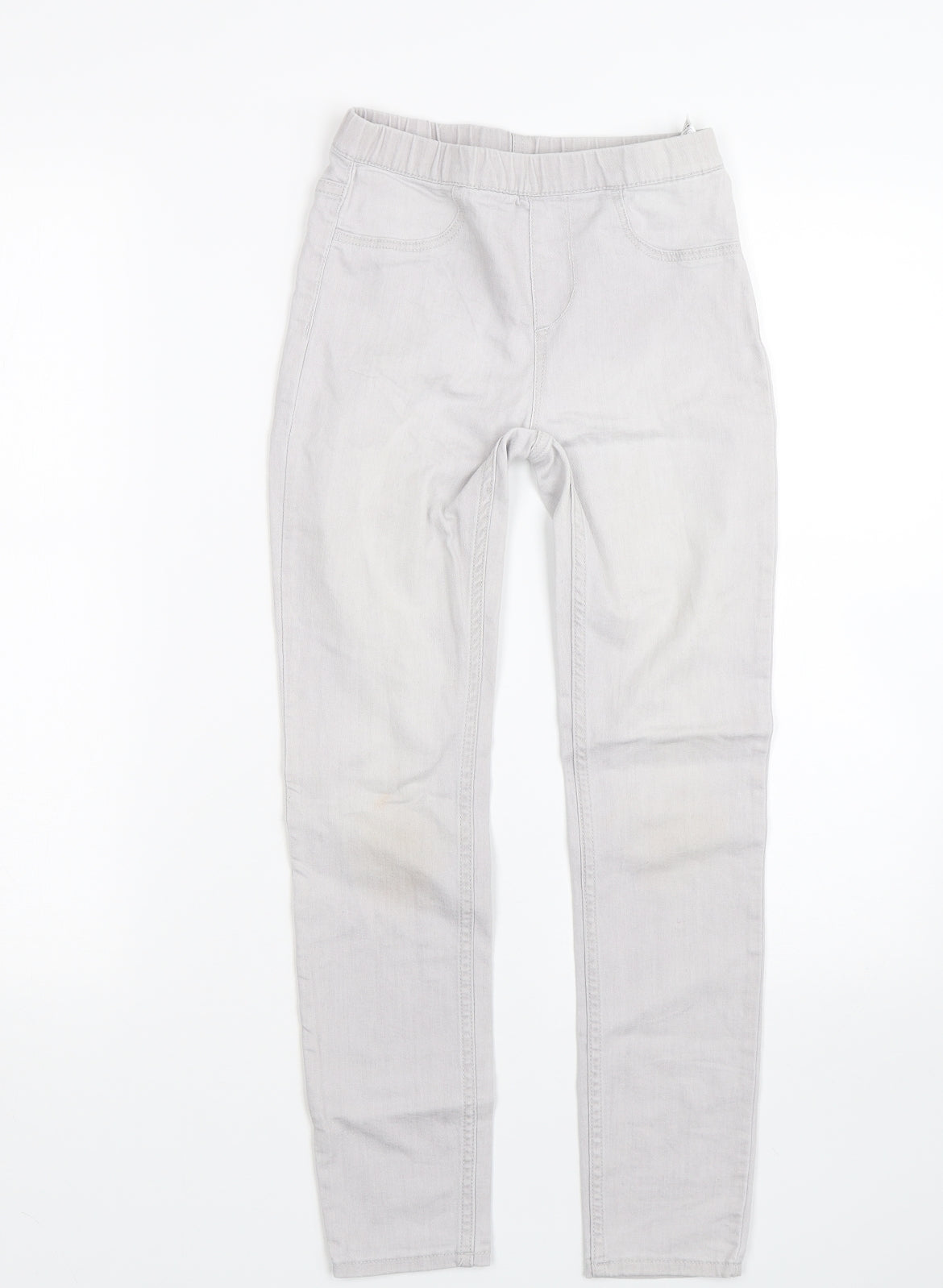 H&M Girls Grey  Denim Jegging Jeans Size 9-10 Years