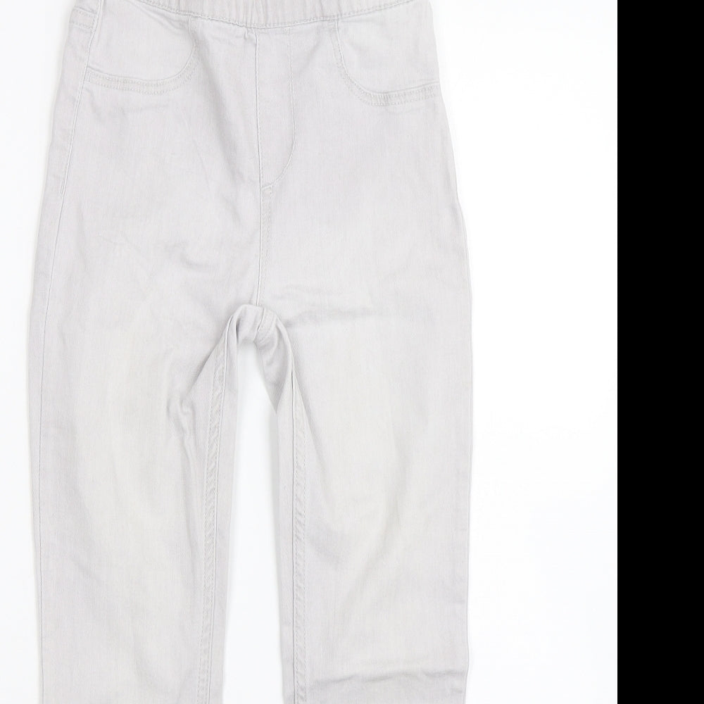 H&M Girls Grey  Denim Jegging Jeans Size 9-10 Years