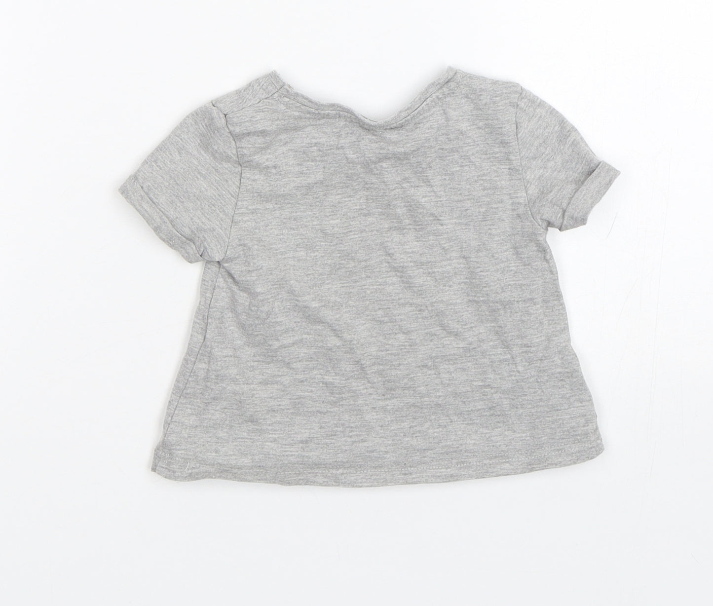 River Island Girls Grey   Basic T-Shirt Size 3-6 Months