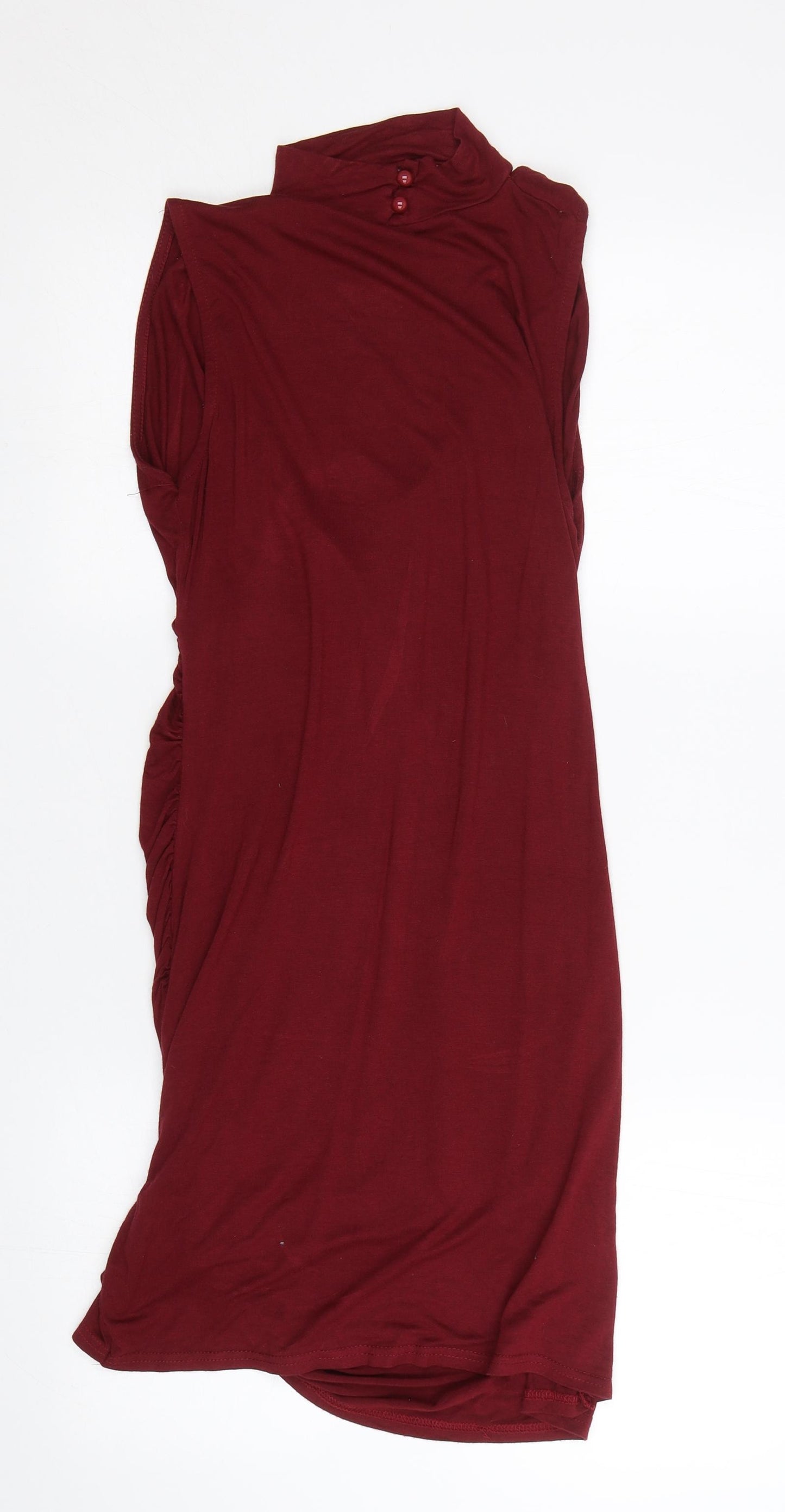 PRETTYLITTLETHING Womens Red   Wrap Dress  Size S