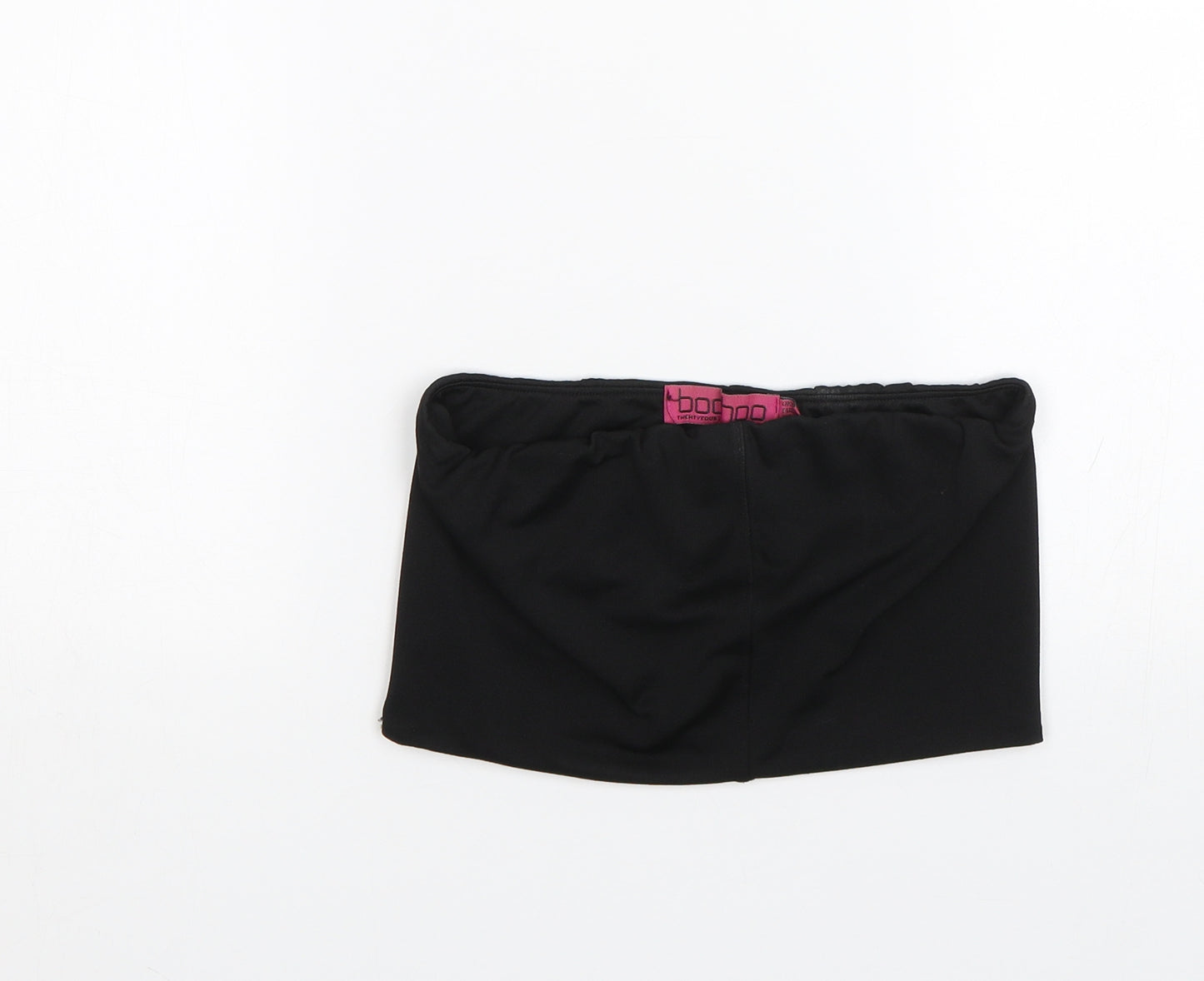 Boohoo Womens Black   Cropped T-Shirt Size 10