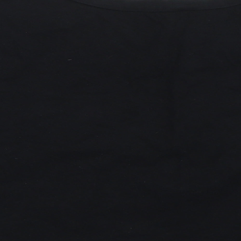 Select Womens Black   Cropped T-Shirt Size 8