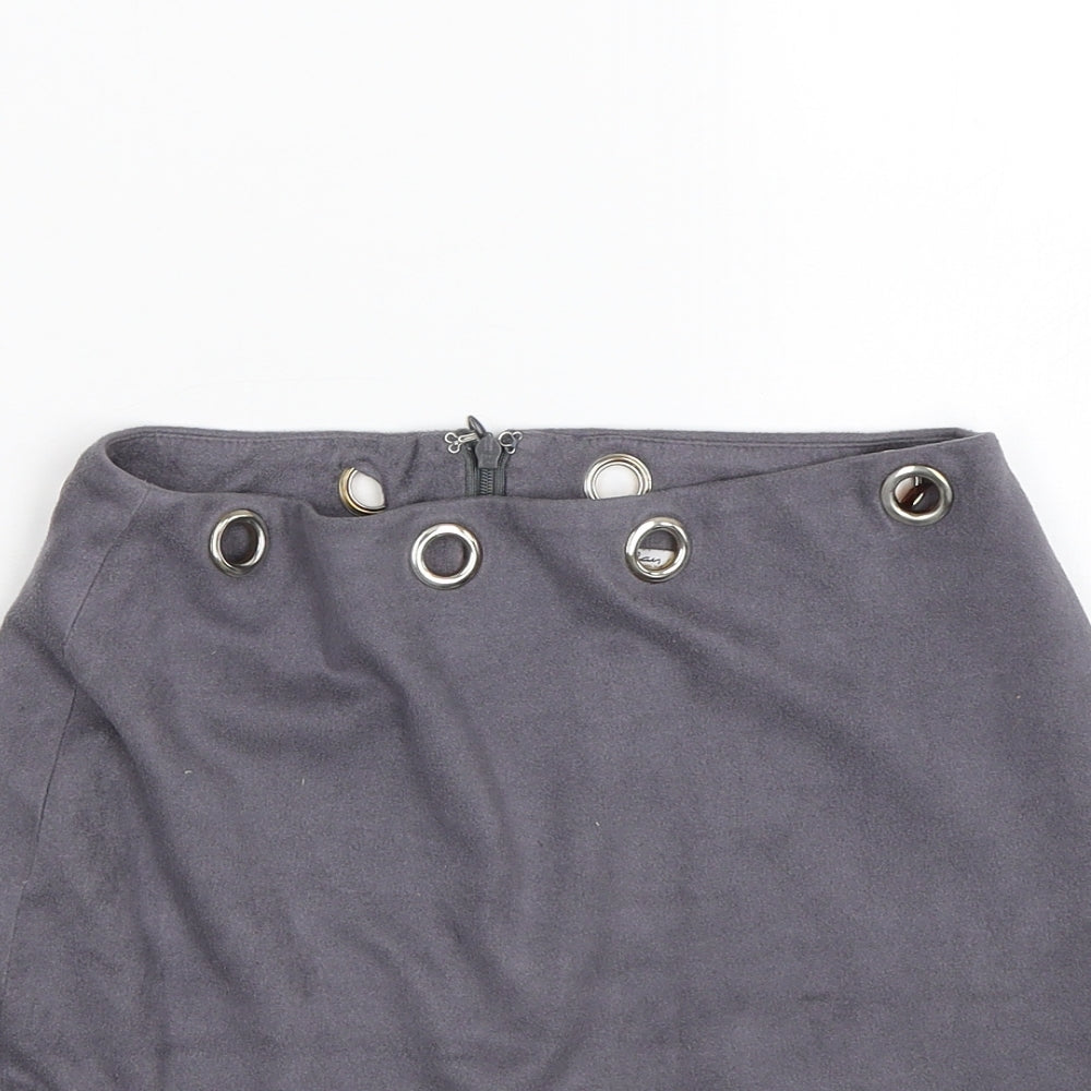 OHPOLLY Womens Grey   Bandage Skirt Size 10