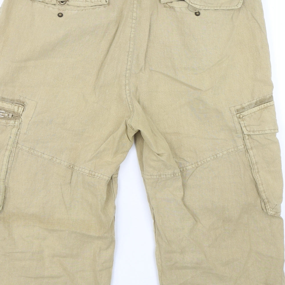 Cedar Wood State Mens Beige   Cargo Shorts Size 36