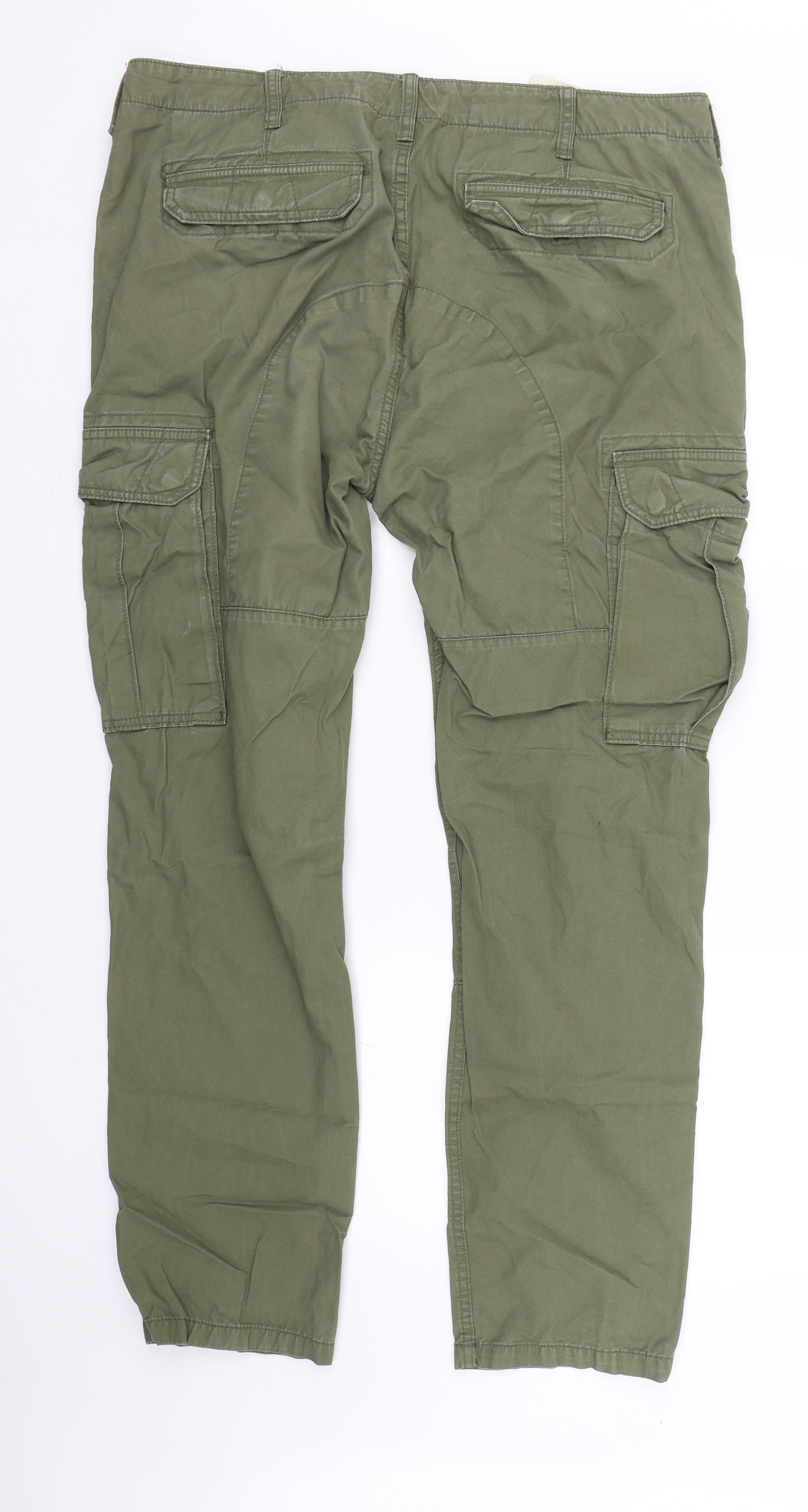 NEXT Mens Green   Cargo Trousers Size 33 L30 in