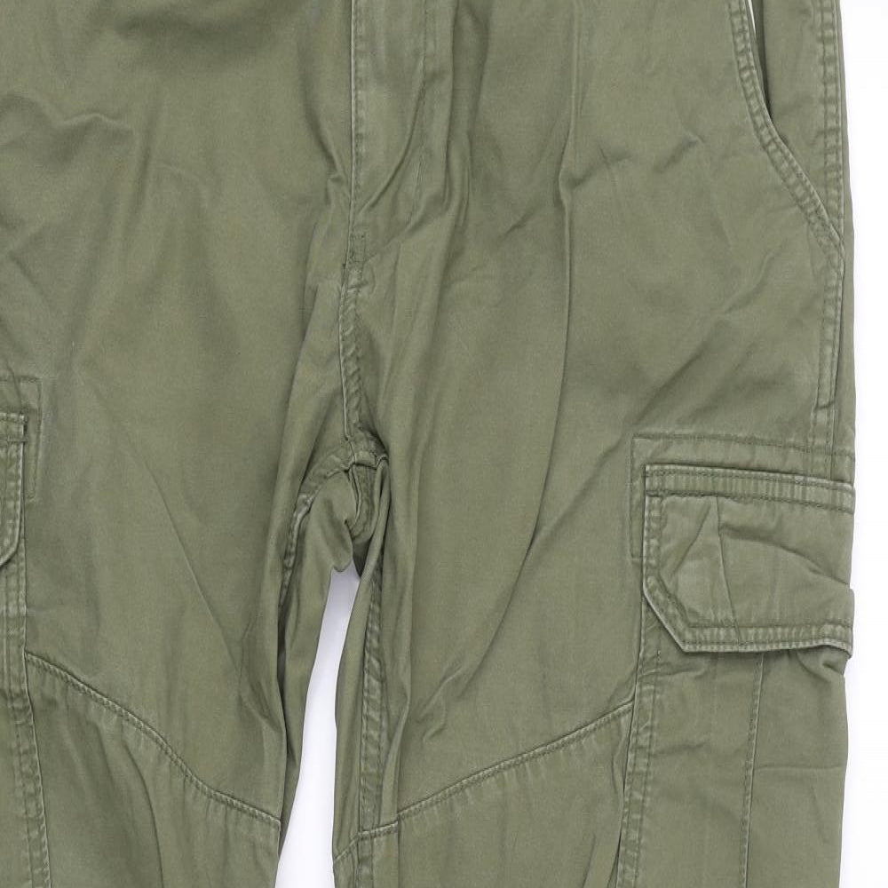 NEXT Mens Green   Cargo Trousers Size 33 L30 in