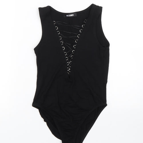 Missguided Womens Black   Catsuit One-Piece Size 8