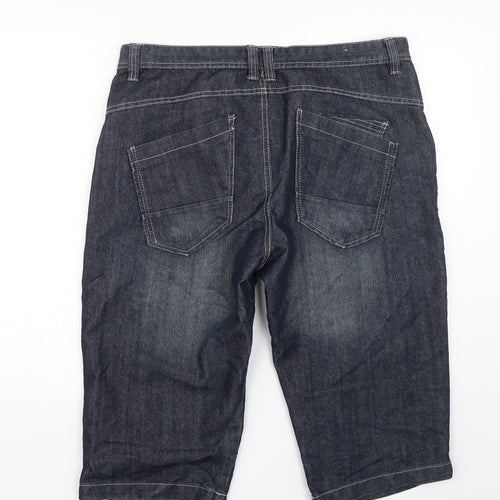 Primark Mens Blue  Denim Bermuda Shorts Size 36