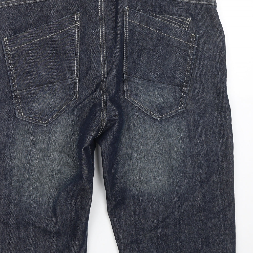 Primark Mens Blue  Denim Bermuda Shorts Size 36