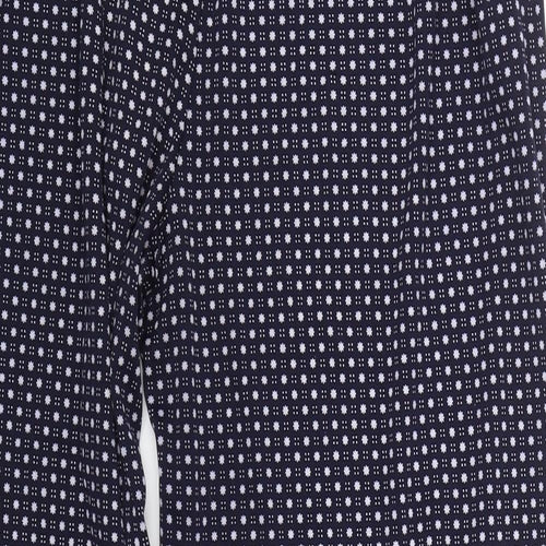 BM Mode Womens Blue Polka Dot  Capri Trousers Size 2XL L25 in