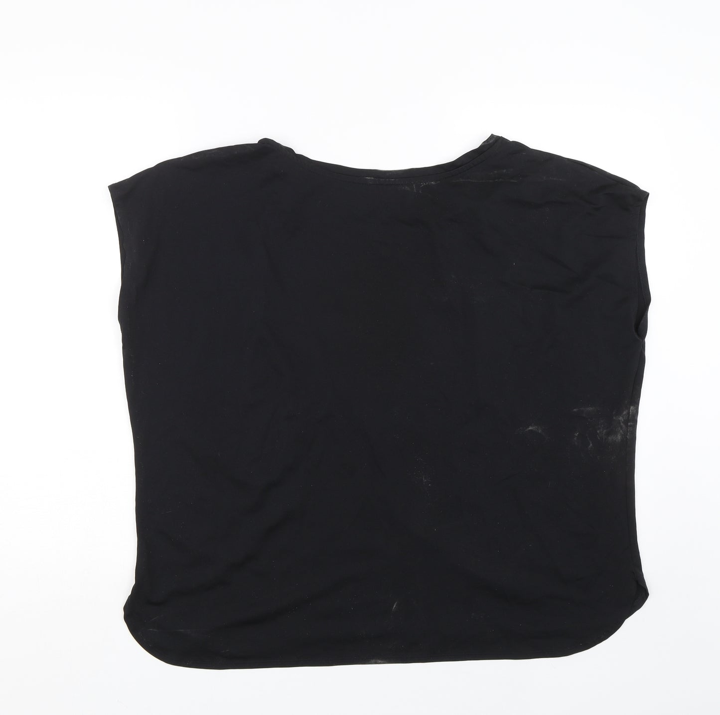 Preworn Womens Black   Basic T-Shirt Size XL