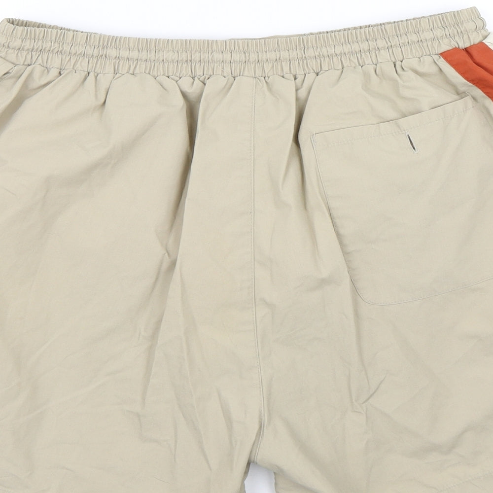 Gabicci Mens Beige Argyle/Diamond  Sweat Shorts Size XL