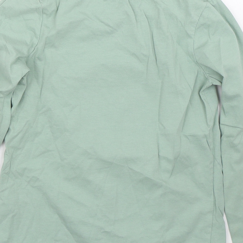 George Girls Green   Basic T-Shirt Size 7-8 Years  - Butterfly