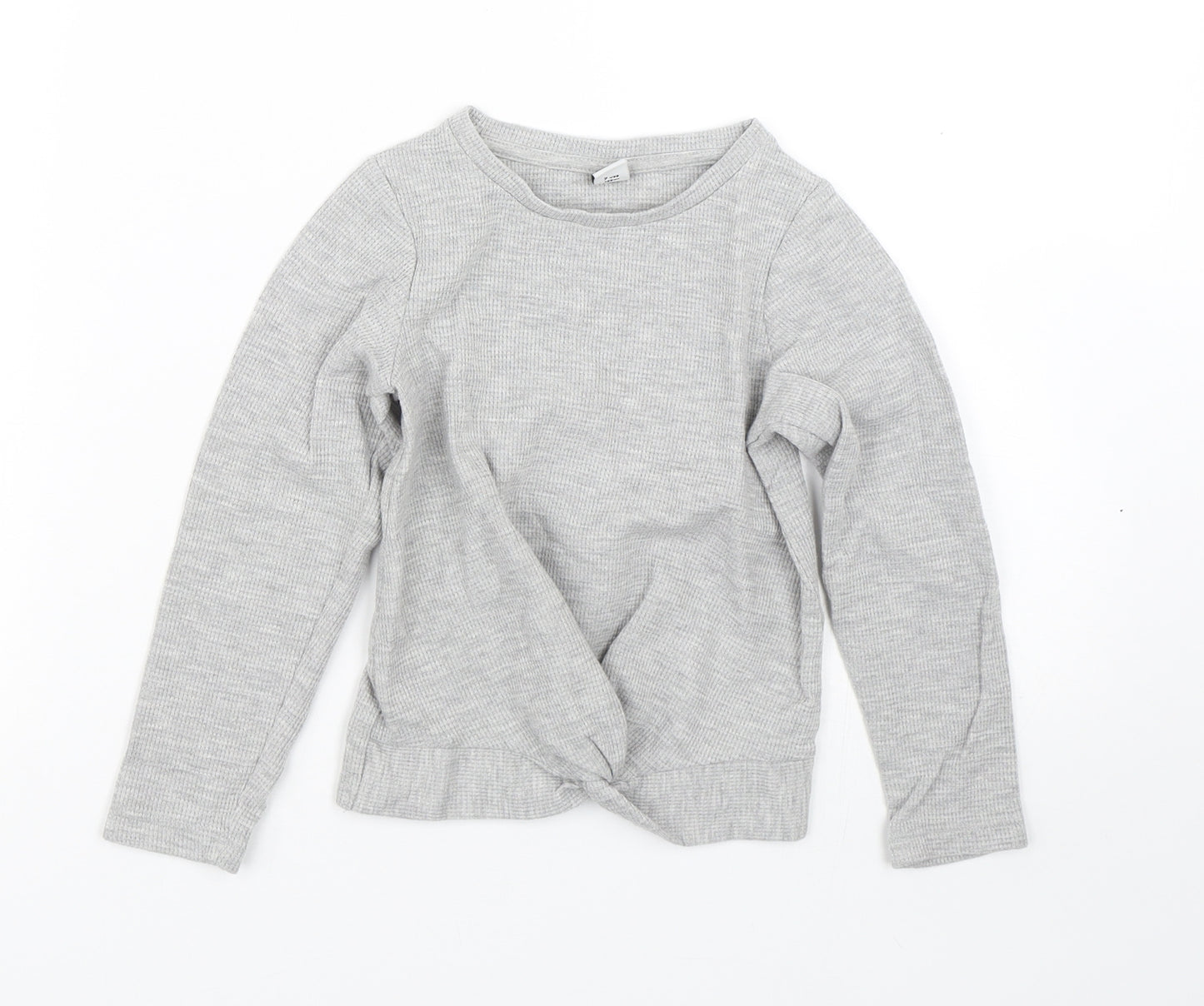 TU Girls Grey   Basic T-Shirt Size 7 Years
