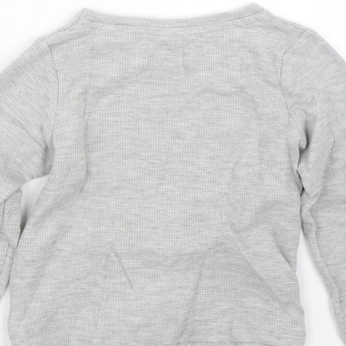 TU Girls Grey   Basic T-Shirt Size 7 Years