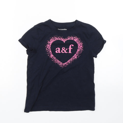 Abercrombie & Fitch Girls Blue   Basic T-Shirt Size 5-6 Years