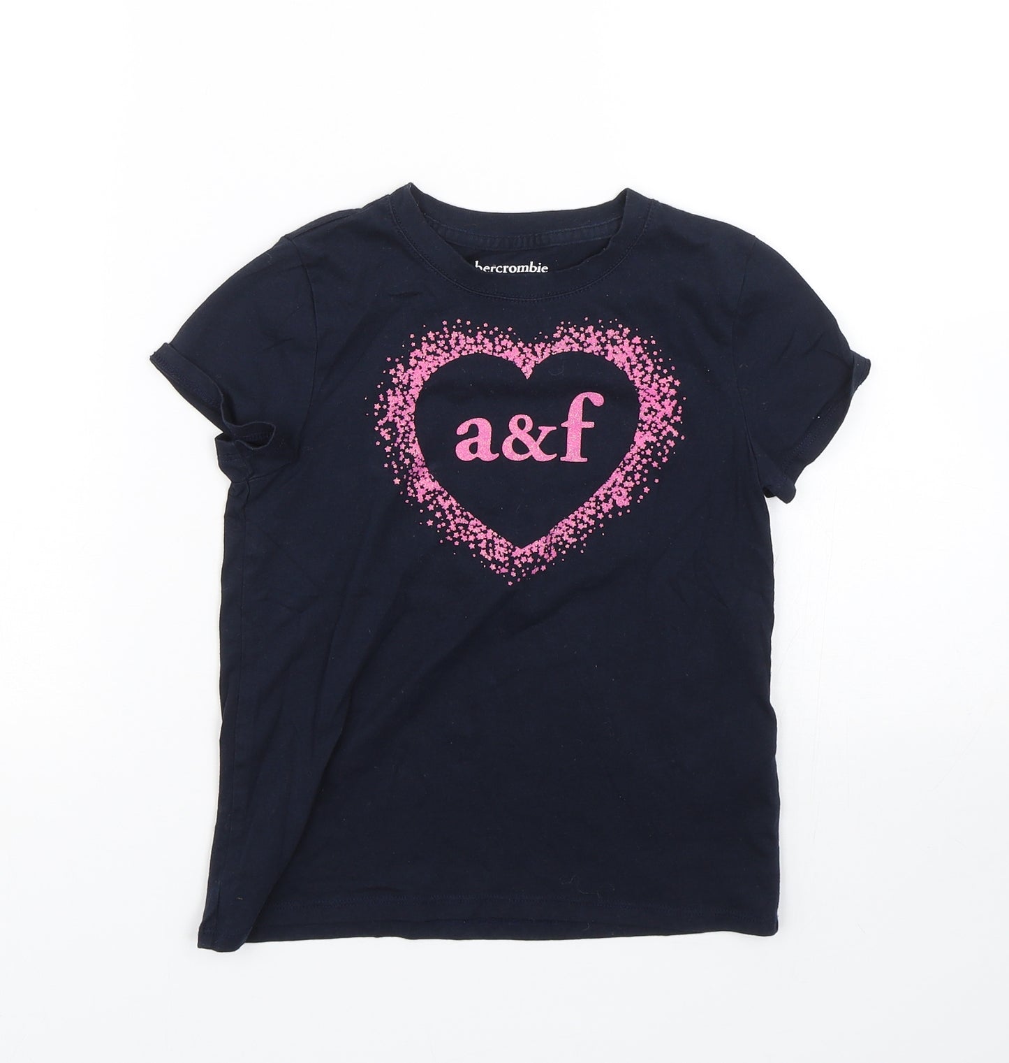 Abercrombie & Fitch Girls Blue   Basic T-Shirt Size 5-6 Years
