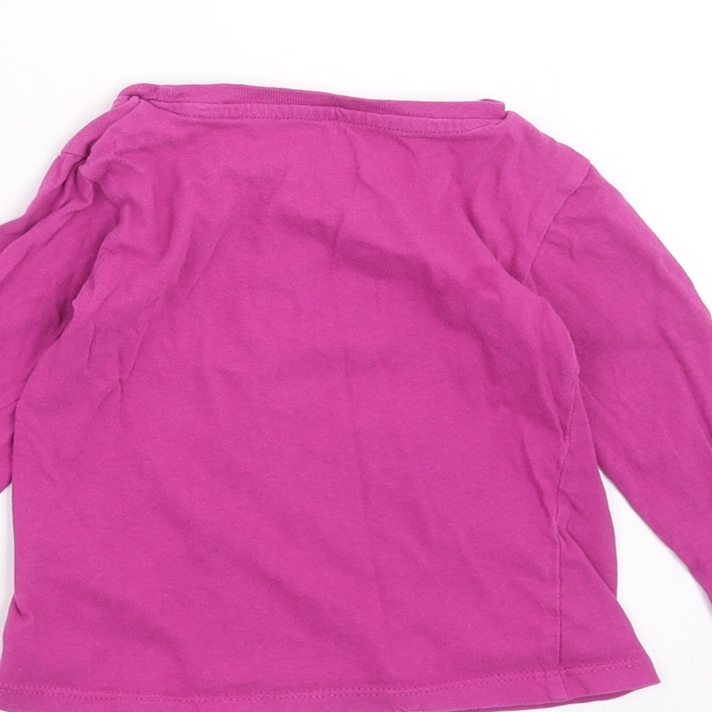 Pep&co Baby Purple   Basic T-Shirt Size 18-24 Months  - unicorn